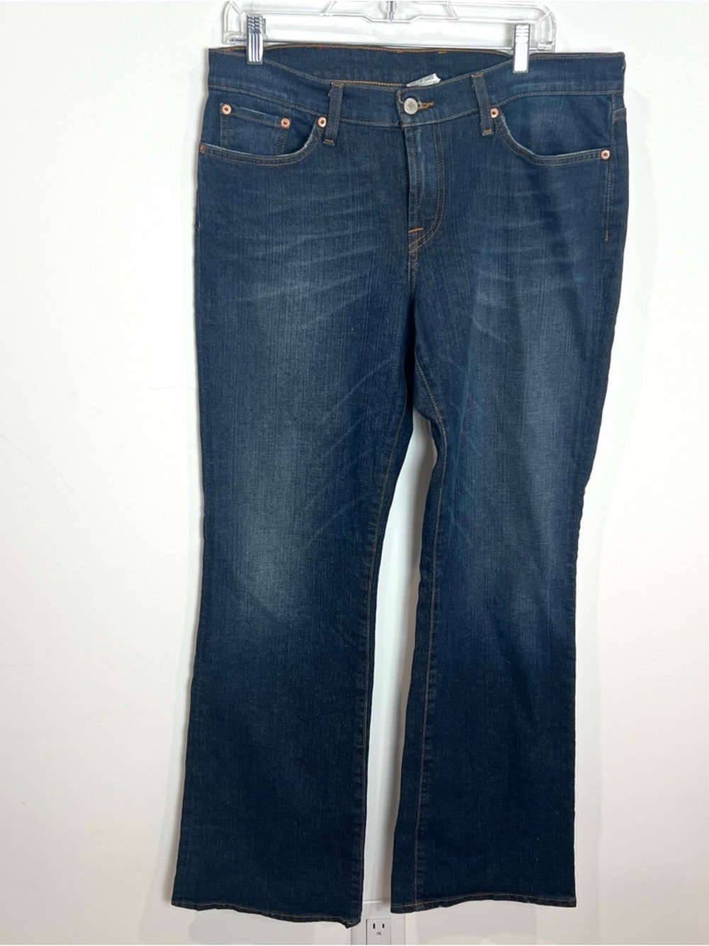 Y2K Lucky Brand Classic Low Rise Flare Dark Blue Bootcut Jeans